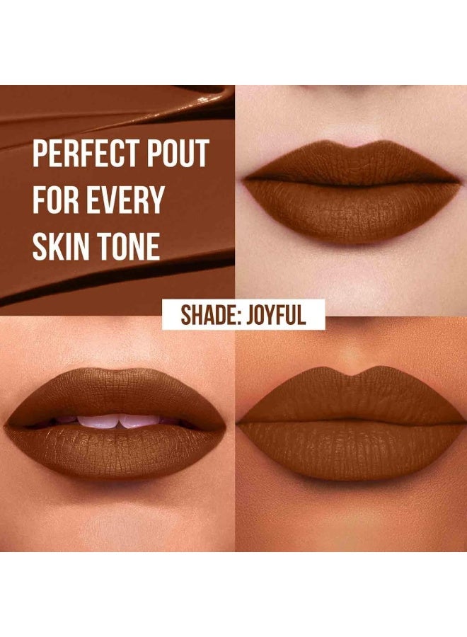INSIGHT Non Transfer Liquid Lipstick- Joyful| Waterproof| Matte Finish| Transfer & Smudge Proof| Lightweight| 12 Hr Wear| Highly Pigmented 4 ml - Image 2